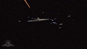 Die Destiny fiel, aufgrund eines Betruges der Ursini, frühzeitig aus dem FTL