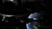 Die Goa'uld-Flotte über der Erde