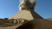 Die Pyramide wird zerstört.