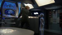 Thors Hologramm erklärt Sam den Computer