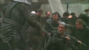 Die Sklaven erheben sich gegen die Jaffa.